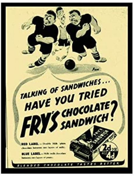 fry's chocolate sandwich football