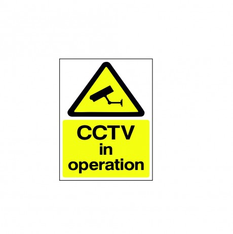 Warning danger cctv in operation