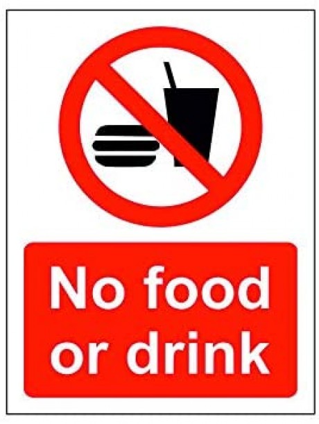 No Food or drink