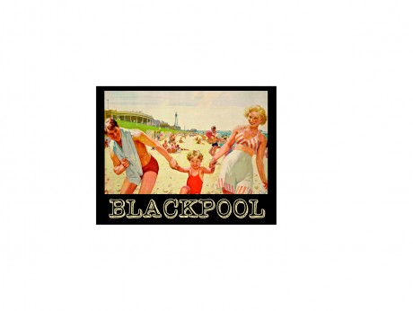 Blackpool travel poster