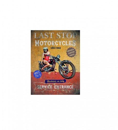Last stop motorcycles mechanic on duty