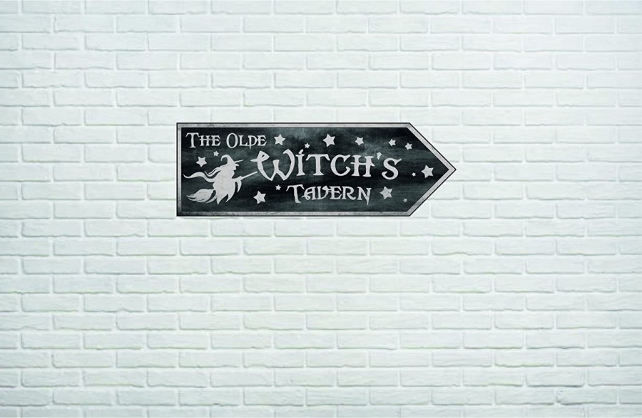 The olde witch's tavern pub sign
