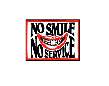 No smile no service