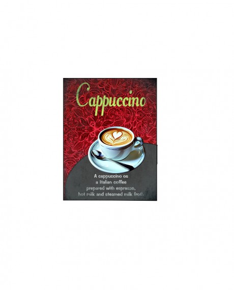 Cappuccino is a Italian coffee prepared with espresso, hot milk and steamed milk froth