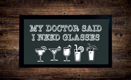My doctor said I need glasses bar runner