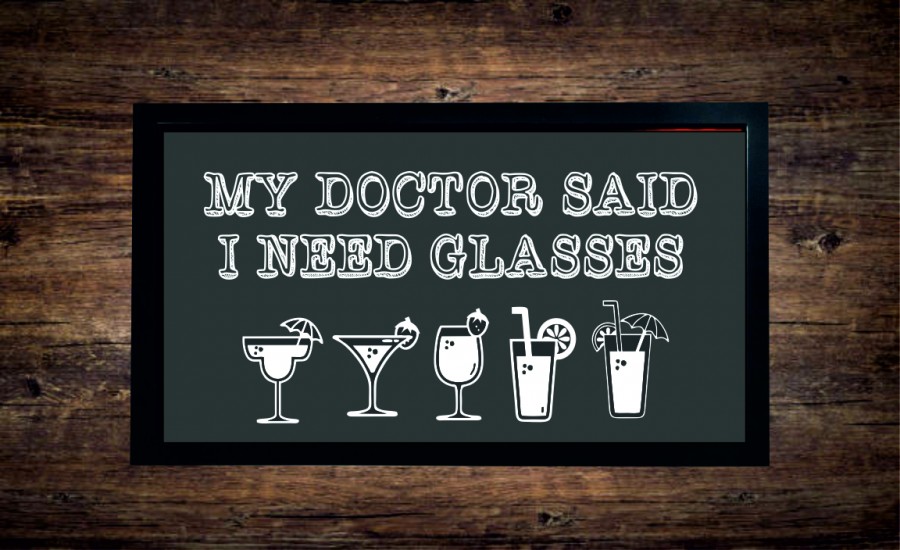 My doctor said I need glasses bar runner