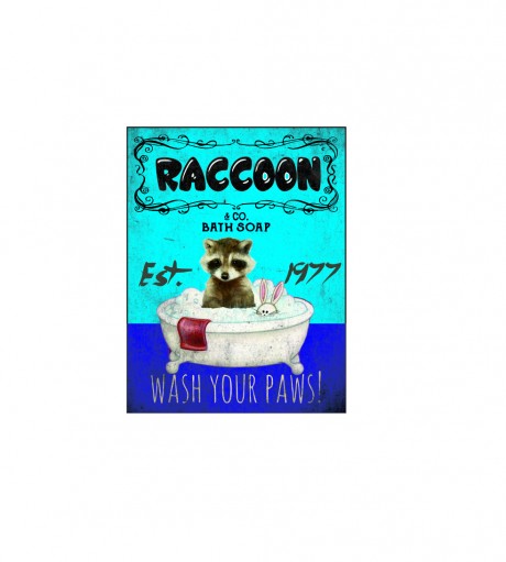 Raccoon & co bath soap wash your paws bathroom