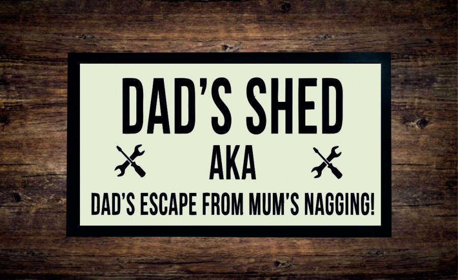 Dad's shed AKA dad's escape from mum's nagging bar runner