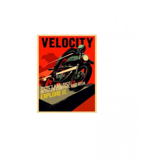 Velocity there's a balance between control and risk motorbike
