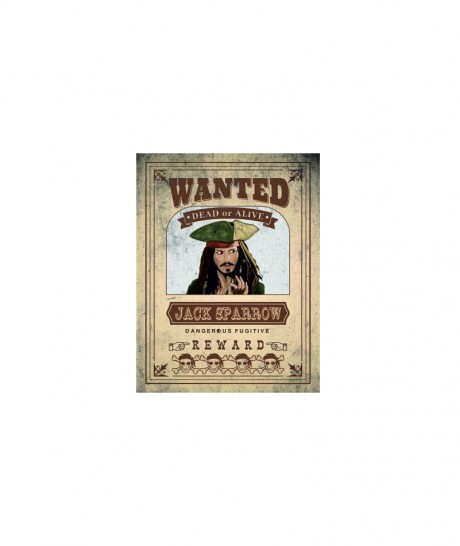 Wanted dead or alive captain jack sparrow pirate