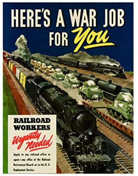 Here's a war job for you railroad train workers