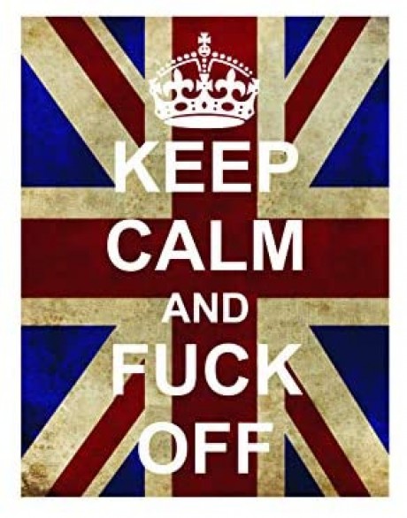 Union jack flag Keep calm and rude off 