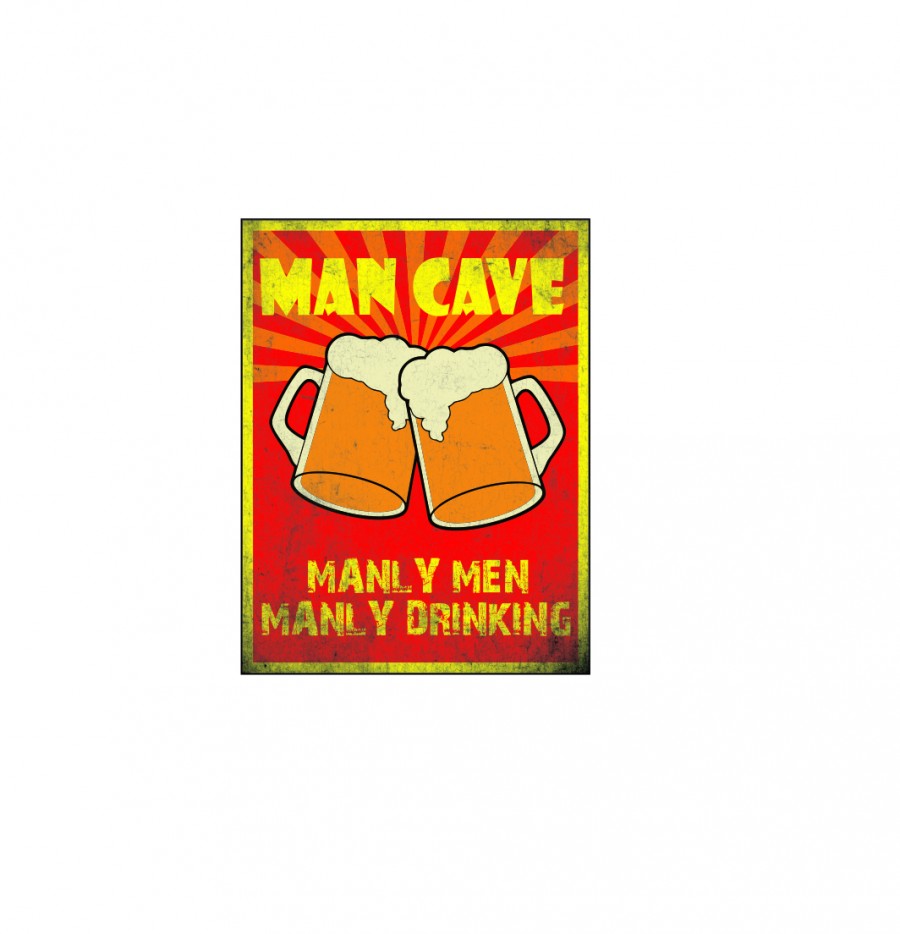 Man cave manly men manly drinking