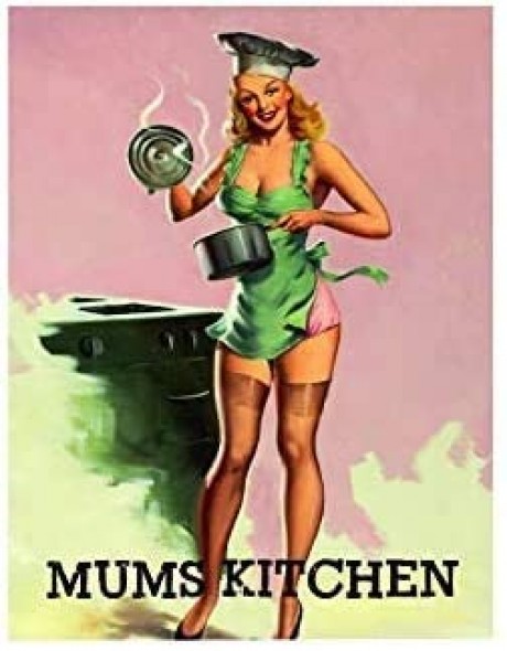 Pin up girls mum's kitchen