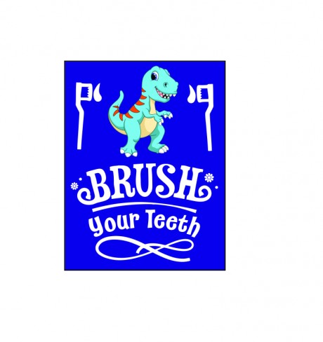 Dinosaur brush your teeth