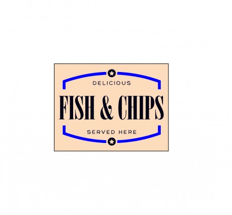 Delicious fish and chips served here