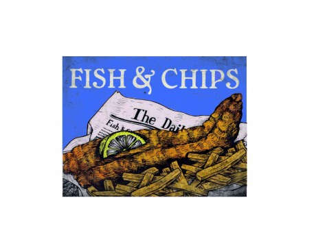Traditional british fish and chip shop