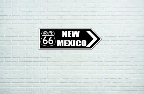 New Mexico USA Route 66 street sign