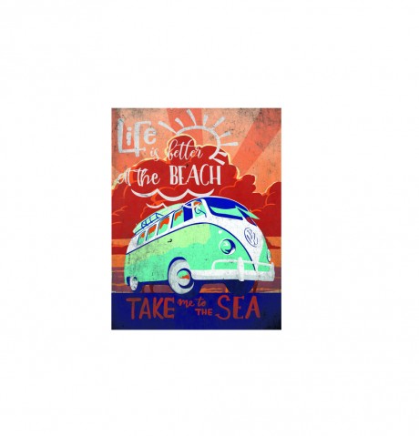 Life is better at the beach take me to the sea campervan