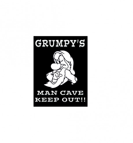 Grumpy's man cave keep out