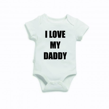 I love my daddy baby vest