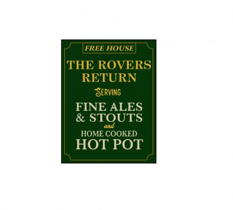 The rovers return coronation street serving fine ales