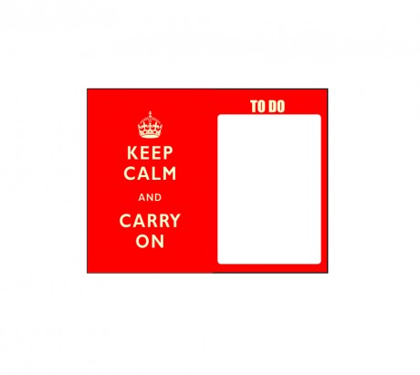 Keep Calm and carry on memo board