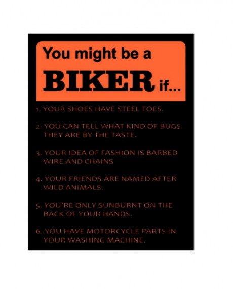 You might be a biker if