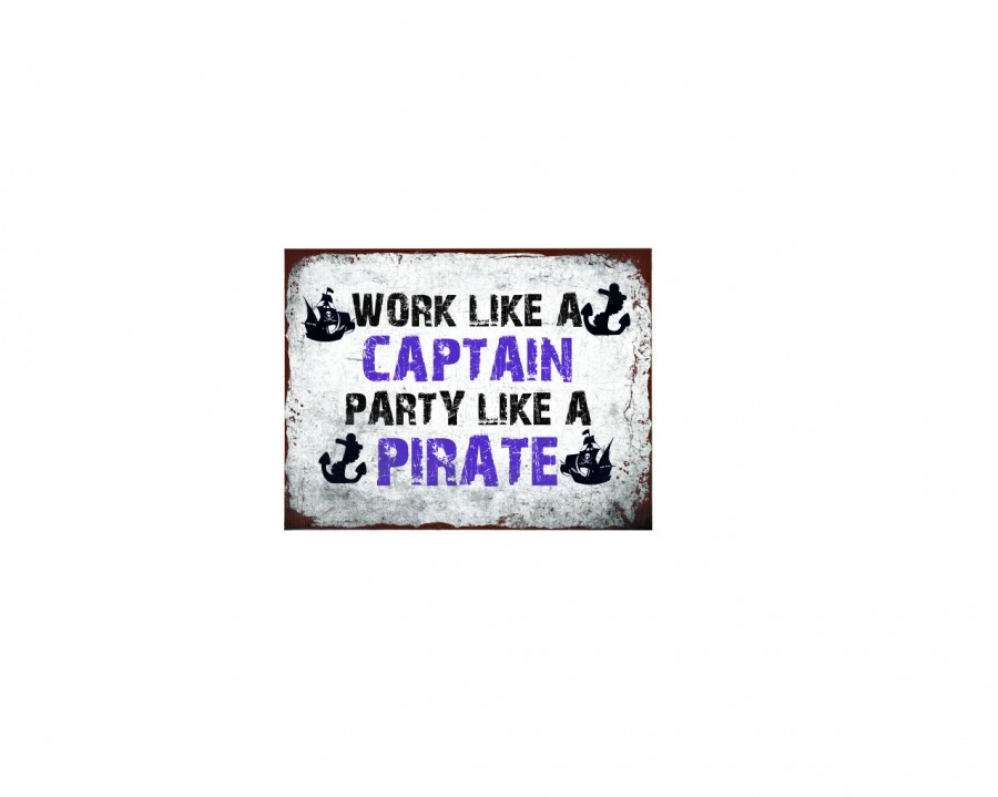 Work like a captain party like a pirate