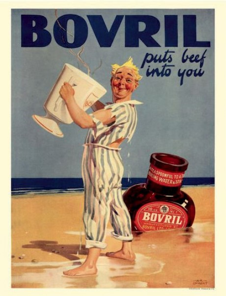 Bovril puts beef into you