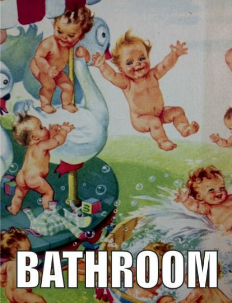 Cute babies bathroom