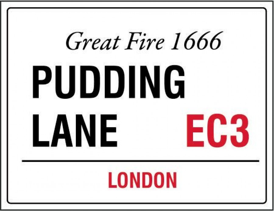 Great fire pudding lane London
