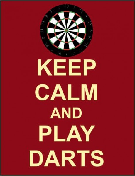 Keep calm and play darts