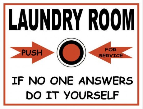 Laundry room push for service