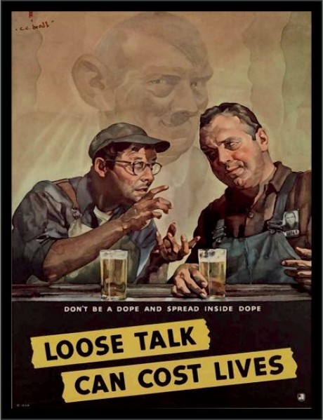 Loose talk can cost life ww2
