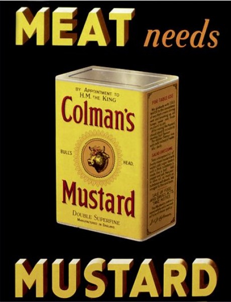 Meat needs colman's mustard