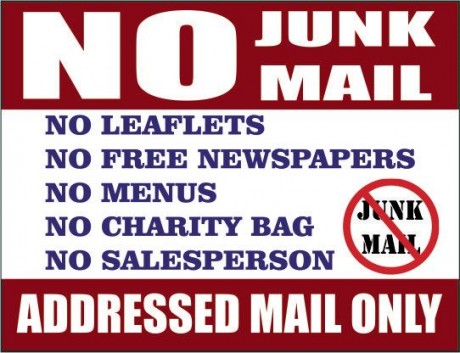 No junk mail