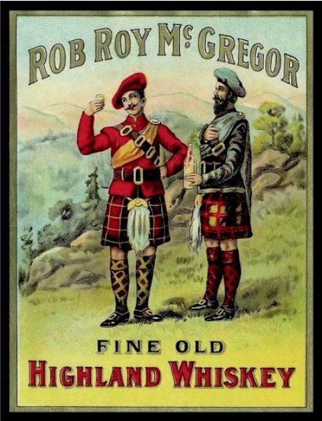 Rob roy fine old highland whiskey