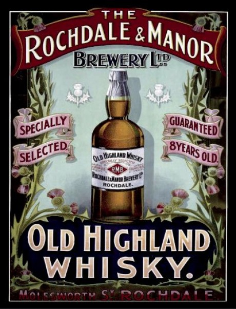 Rochdale and manor old highland whisky