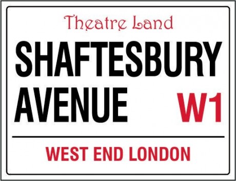 Theatre land shaftesbury avenue west end London